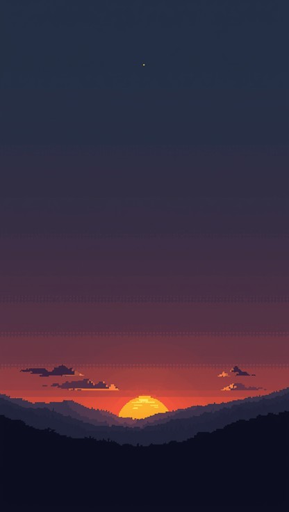 Free Pixel Dawn Breaks Image - Sunrise, Pixel, Dawn | Download at StockCake