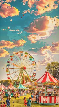 Free Vibrant Fair Fun Image - Fair, Sunset, Ferris Wheel | Download at ...