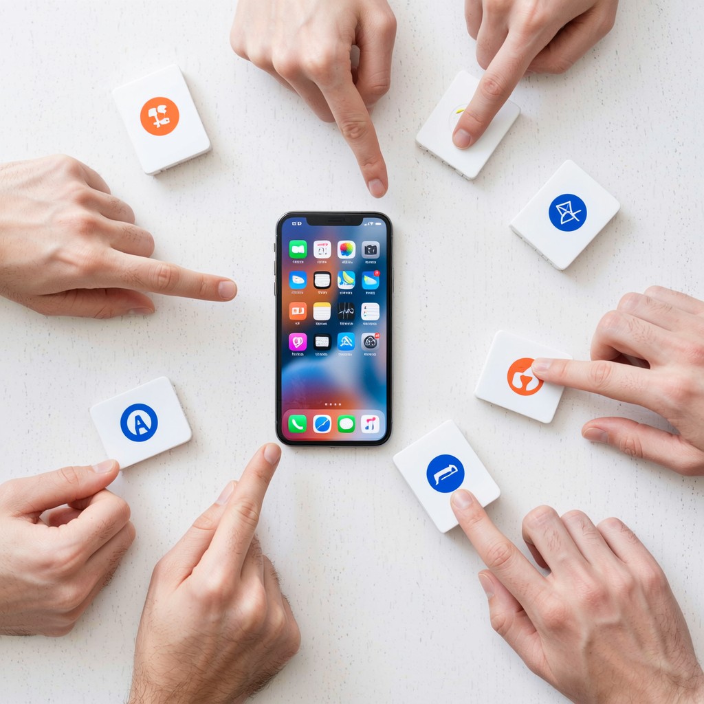 Free Apps In Action Image - Smartphone, Apps, Hands | Download at StockCake