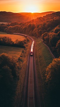Free Sunset Train Journey Image - Sunset, Train, Journey | Download at ...