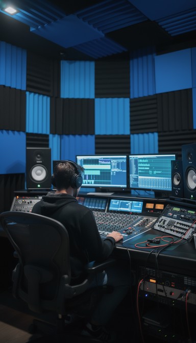 Audio Engineering Backround Free Sound Engineering Workspace Image - Studio, Engineer, Audio ...