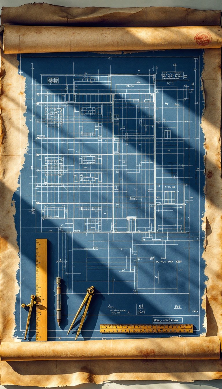 Free Architect's Vintage Blueprint Photo - Blueprint, Architectural ...