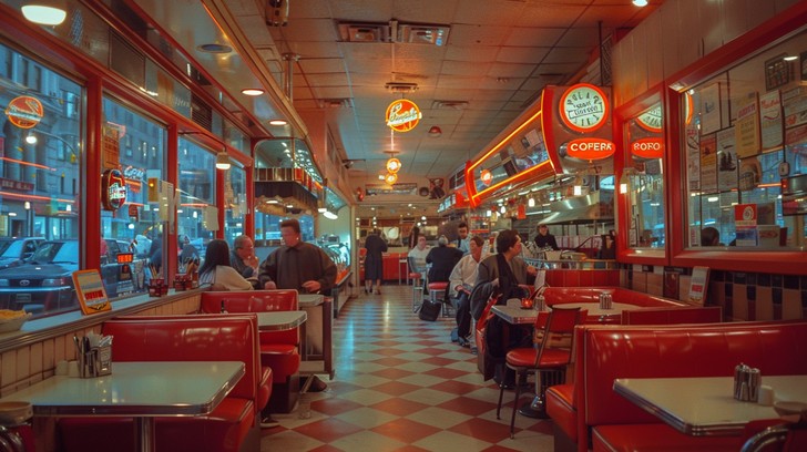 Free Vintage Diner Interior Image - Diner, Vintage, Neon | Download at ...