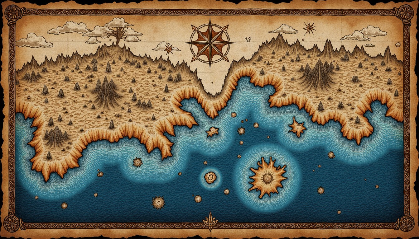 Free Weathered Fantasy Map Image - Map, Fantasy, Parchment | Download ...