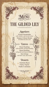 1920s Menu Design Free Vintage Menu Design Image - Vintage, Menu, Restaurant | Download ...