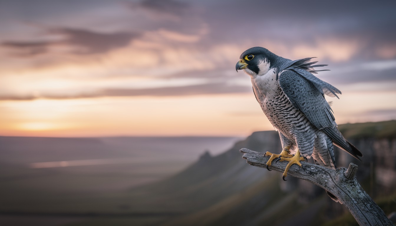 Free Falcon Surveys Sunset Image - Falcon, Peregrine, Raptor | Download ...