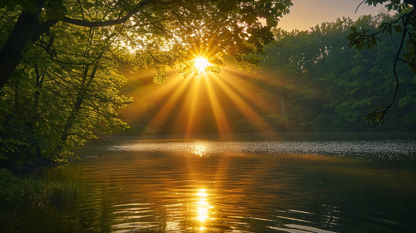 Free Sunset Lake View Image - Sunset, Lake, Nature | Download at StockCake