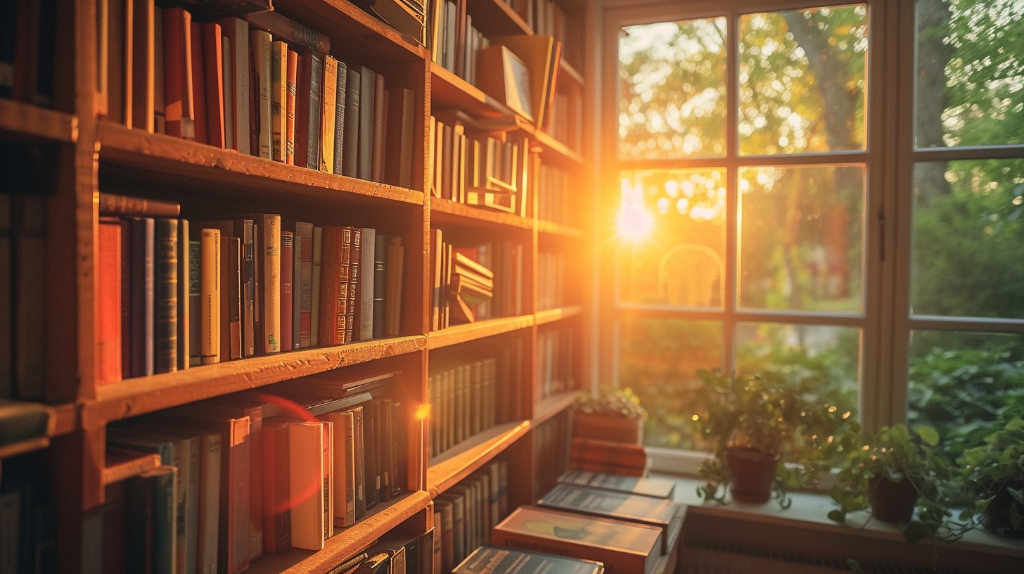 Free Sunset Library Glow Image - Sunset, Library, Books | Download at ...