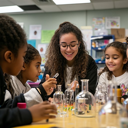 Free Science class experiment Image - Teacher, Students, Science ...