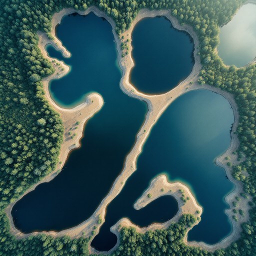 Free Lakes From Above Image - Aerial, Lakes, Forest | Download at StockCake