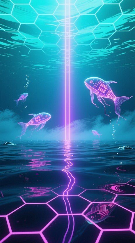 Free Digital Underwater World Image - Cyberpunk, Underwater, Ocean ...