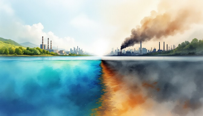 Free Nature Amid Pollution Image - Pollution, Crane, Bird | Download at ...