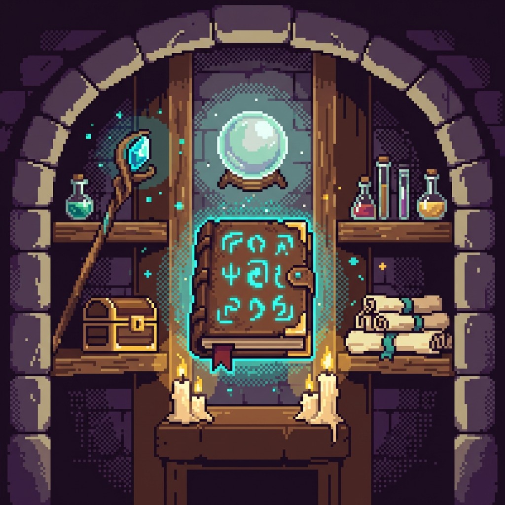 Free Ancient Magic Library Image - Pixel, Fantasy, Library | Download ...