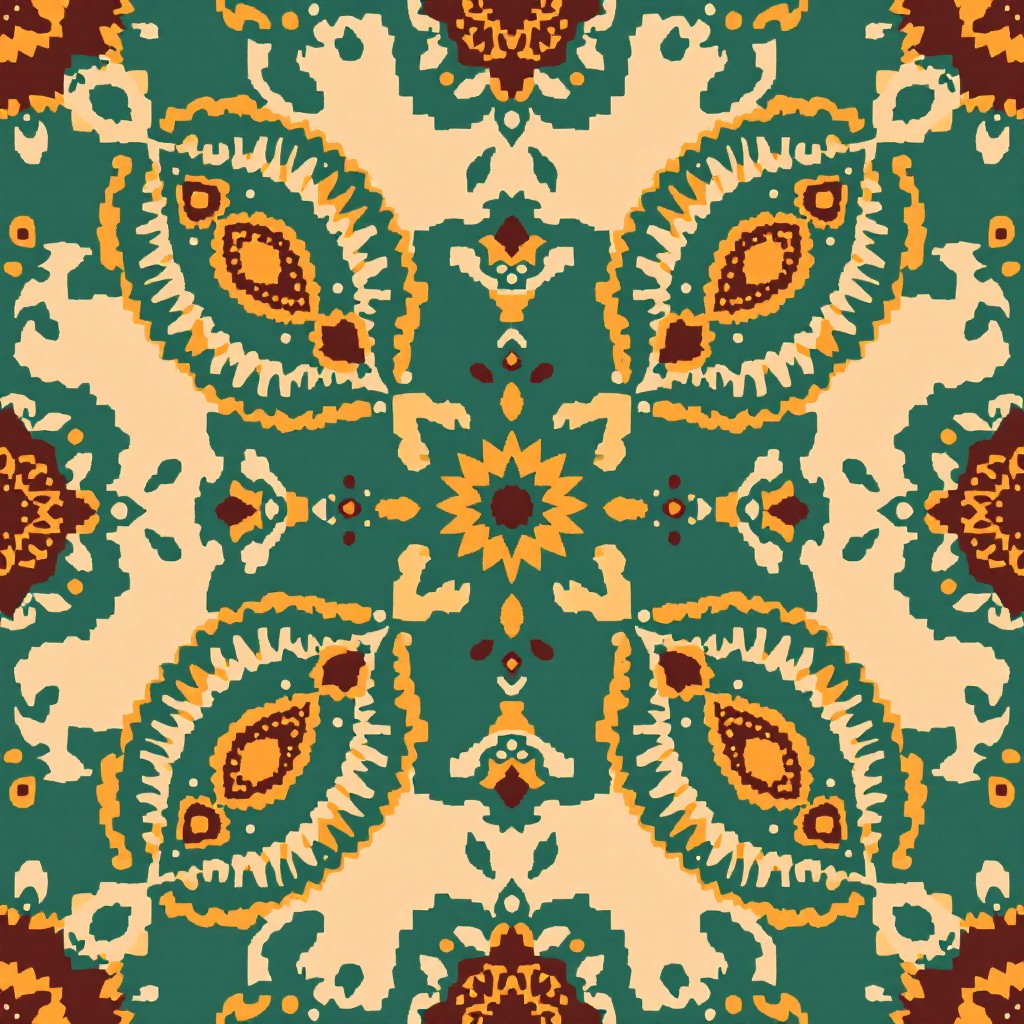 Free Persian Paisley Pixels Image - Paisley, Pixel, Pattern | Download ...