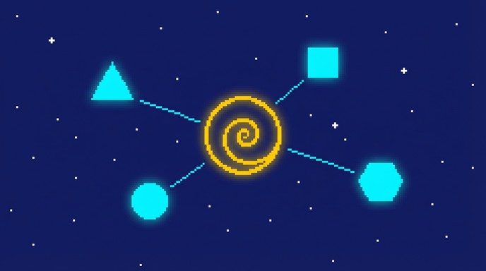 Free Cosmic Geometry Network Image - Pixel, Art, Geometry | Download at ...