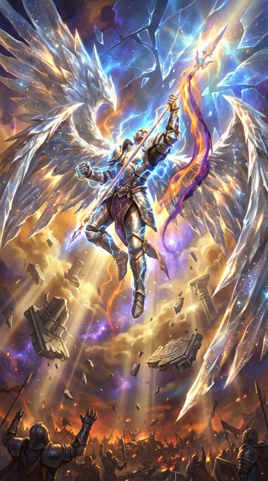 Free Celestial Warrior Ascending Image - Warrior, Wings, Fantasy ...