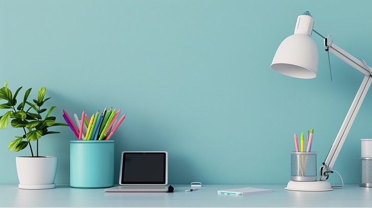 Free Clean Workspace Setup Image - Workspace, Minimalism, Tablet ...