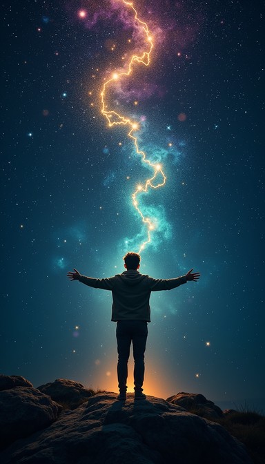 Free Cosmic Human Connection Image | Download at StockCake