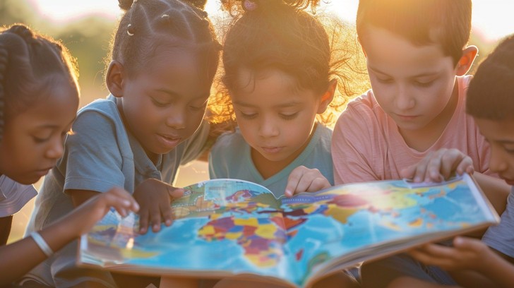 Free Children Exploring Atlas Image - Children, Learning, Atlas ...