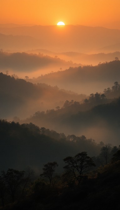 Free Misty Mountain Dawn Image - Sunrise, Fog, Mountains | Download at ...