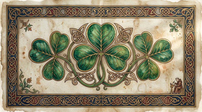 Free Celtic Clover Illumination Image - Clover, Celtic, Shamrock ...