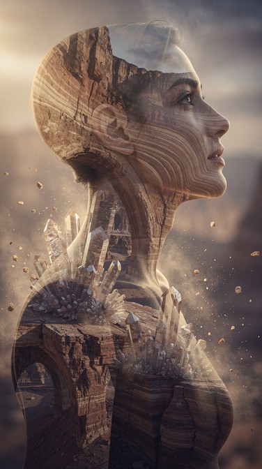Free Stone Becomes Human Image - Surreal, Portrait, Profile | Download ...