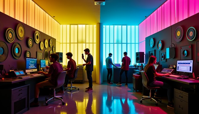 Free Vibrant Studio Setup Image - Studio, Colorful, Graffiti | Download ...