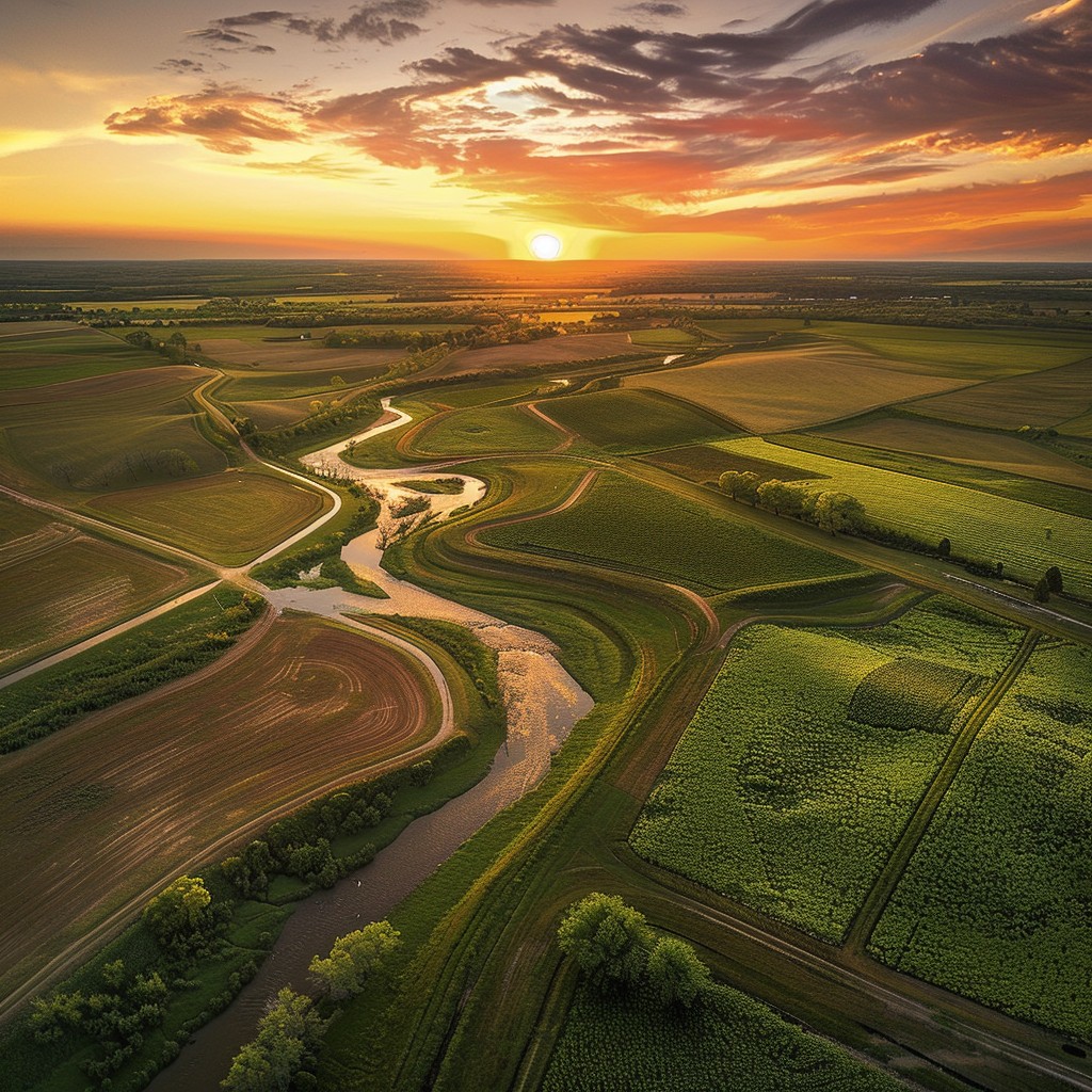 Riveting Rivers Free Riveting Sunset View Photo - Sunset, River, Agriculture | Download ...