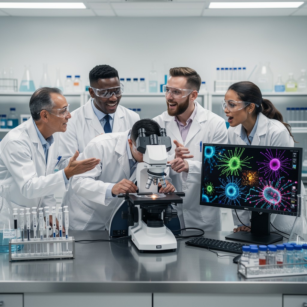 Scientists Study On Rooks Free Scientists Study Microorganisms Image - Scientists, Laboratory ...