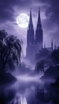 Free Moonlit Gothic Cathedral Image - Gothic, Cathedral, Spires ...