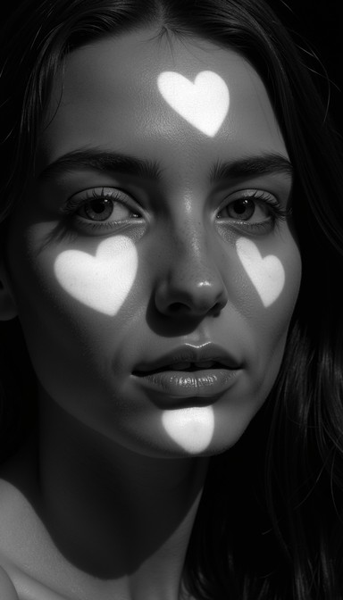 Free Hearts Through Shadow Image - Hearts, Monochrome, Shadow ...