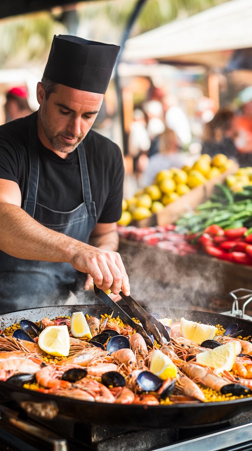 Free Chef Cooking Paella Photo - Chef, Cooking, Paella | Download at ...