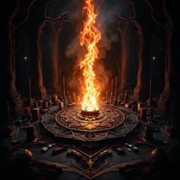 Free Sacred Fire Circle Image - Gothic, Flames, Mandala | Download at ...