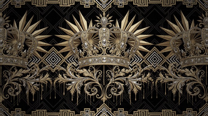 Free Art Deco Royalty Image - Luxury, Pattern, Crown | Download at ...