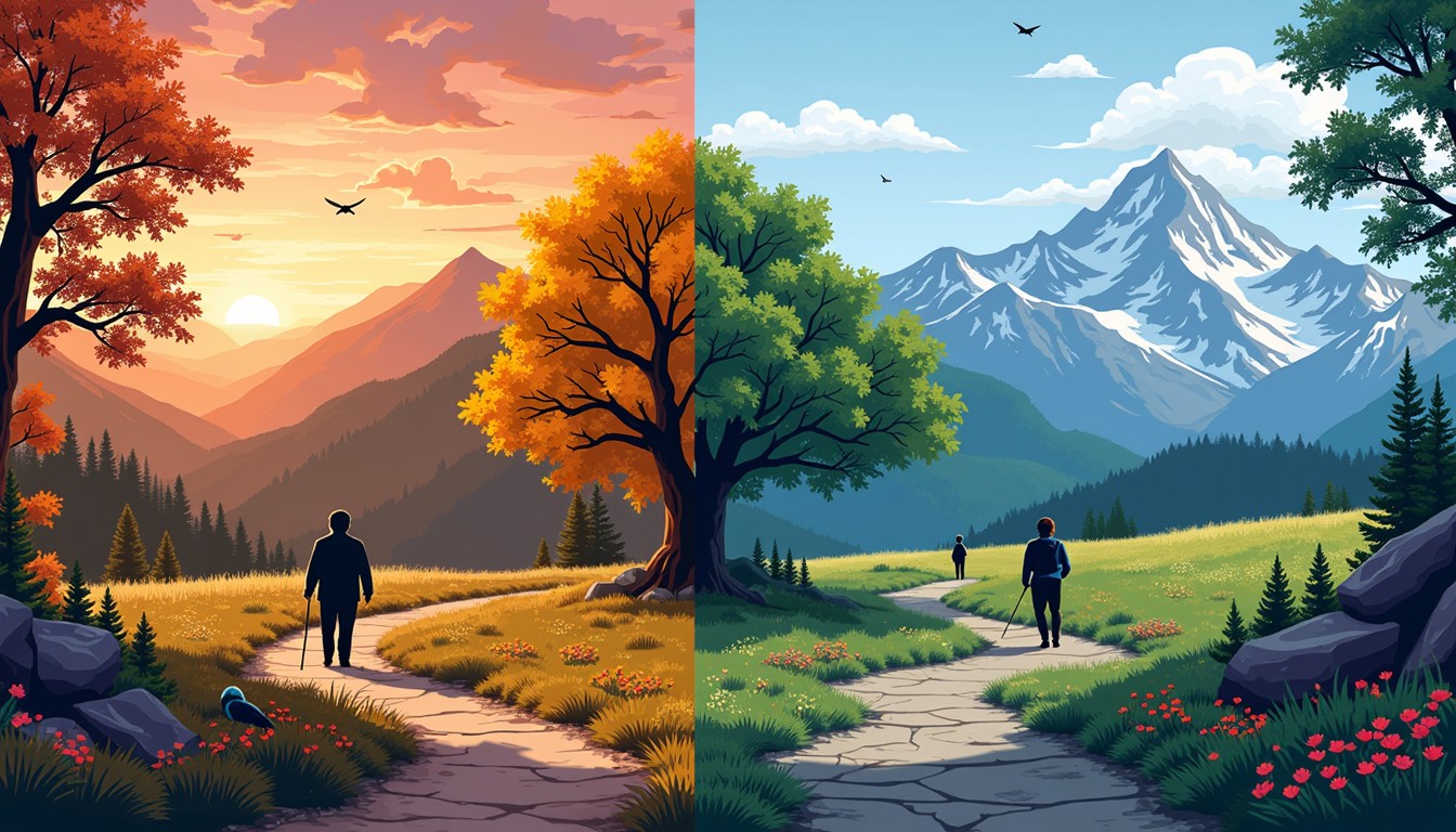 Free Seasonal Parallel Paths Image - Mountains, Hiking, Nature ...