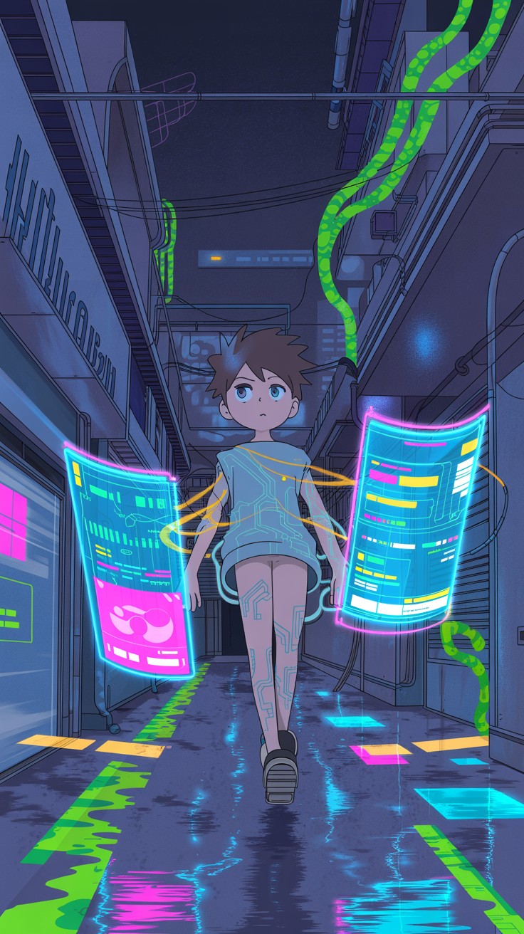 Free Neon Hacker Underground Image - Cyberpunk, Anime, Hacker ...