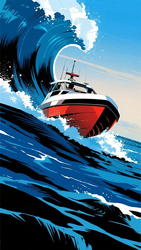 Free Speedboat Rushing Waves Image - Speedboat, Red, Ocean | Download ...
