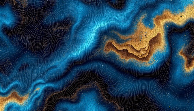 Fluidity Map Free Cartographic Color Waves Photo - Topographic, Cartographic, Blue ...