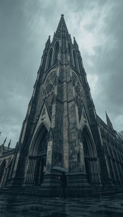 Free Gothic Cathedral Storm Image - Cathedral, Gothic, Rain | Download ...