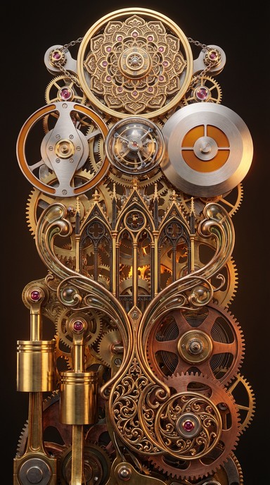 Free Mechanical Art Fusion Image - Steampunk, Clockwork, Gears ...