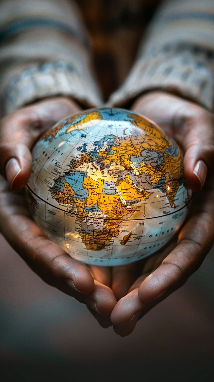 World Portrait Small Free Holding Tiny World Image - Globe, Hands, Responsibility | Download ...