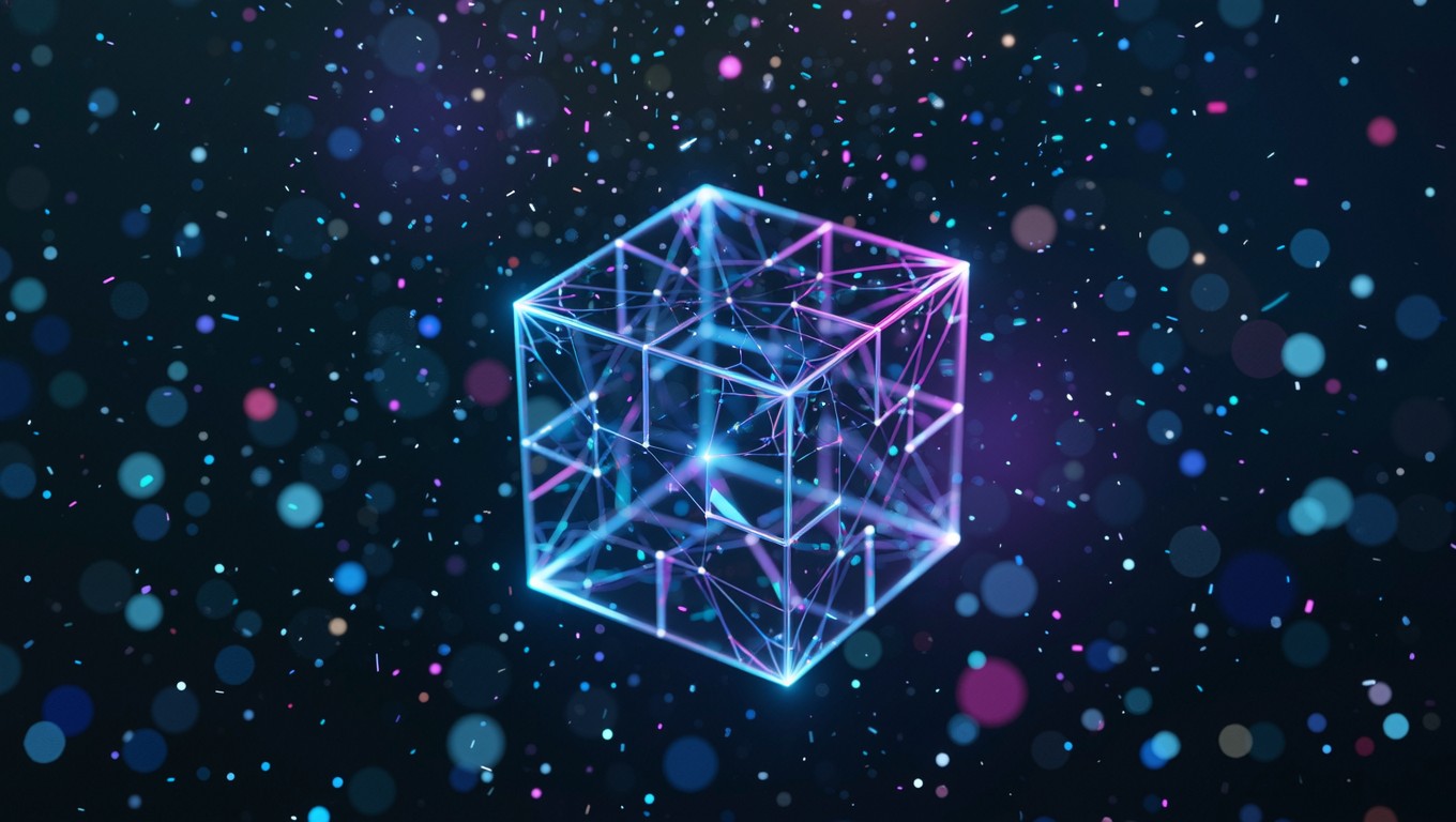 Free Glowing Cyber Cube Image - Cube, 3d, Holographic | Download at ...