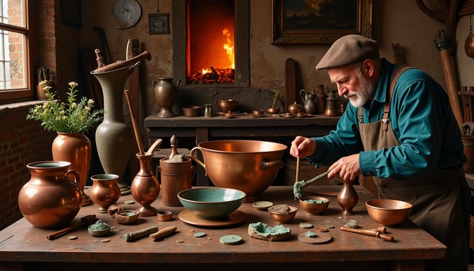 Free Copper Bucket Craftsmanship Image - Copper, Bucket, Workshop ...