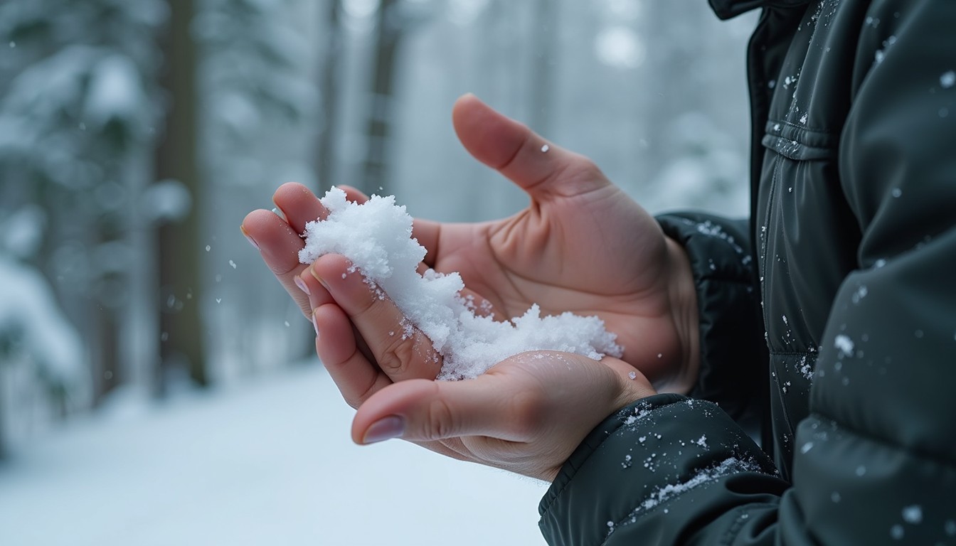 Free Snow Meets Warmth Image - Snow, Hands, Winter | Download at StockCake