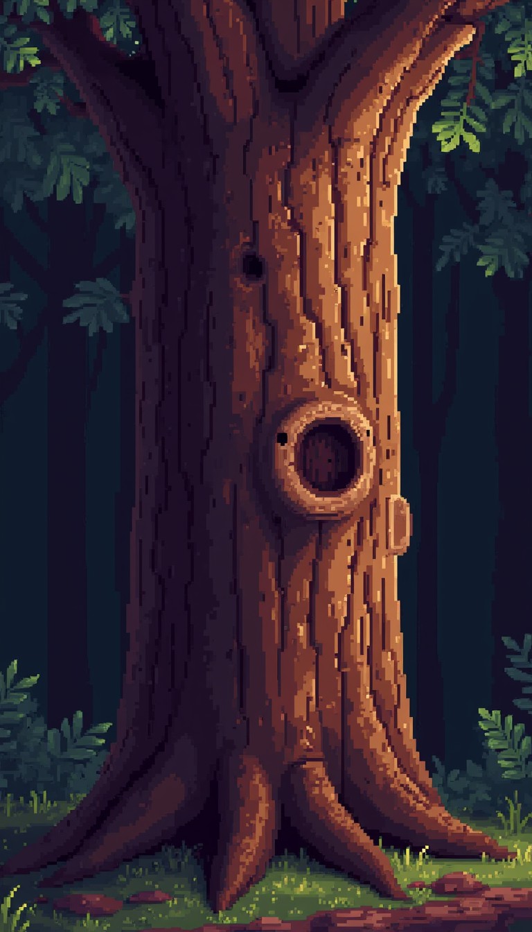 Free Pixelated Forest Guardian Image - Pixelart, Tree, Trunk | Download ...