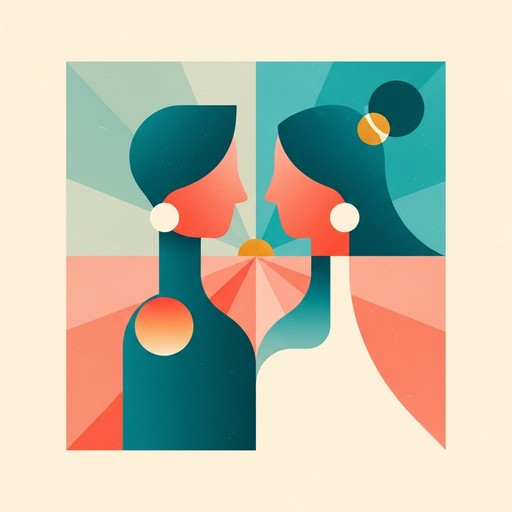 Free Geometric Love Connection Image - Couple, Minimalist, Geometric ...