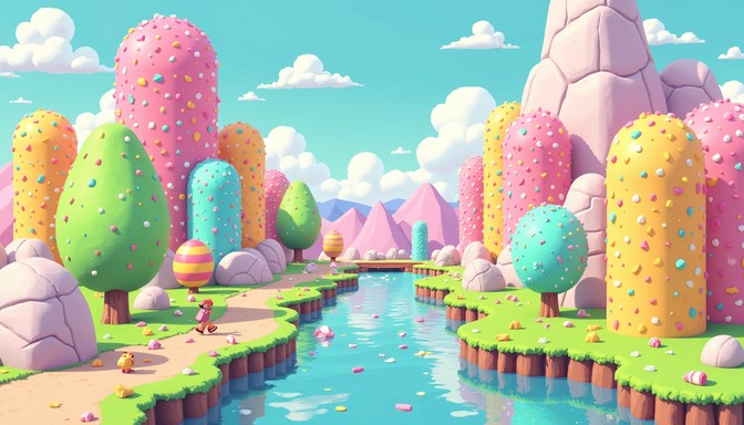 Free Candy Fantasy Landscape Image - Candy, Sweets, Landscape ...