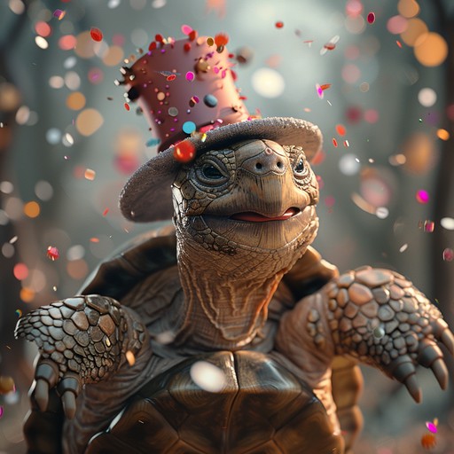 Turtle Celbrating Free Party Duck Celebrates Image - Duck, Confetti, Celebration ...