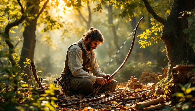 Free Woodland Bow Maker Image - Bowyer, Archery, Craftsman | Download ...