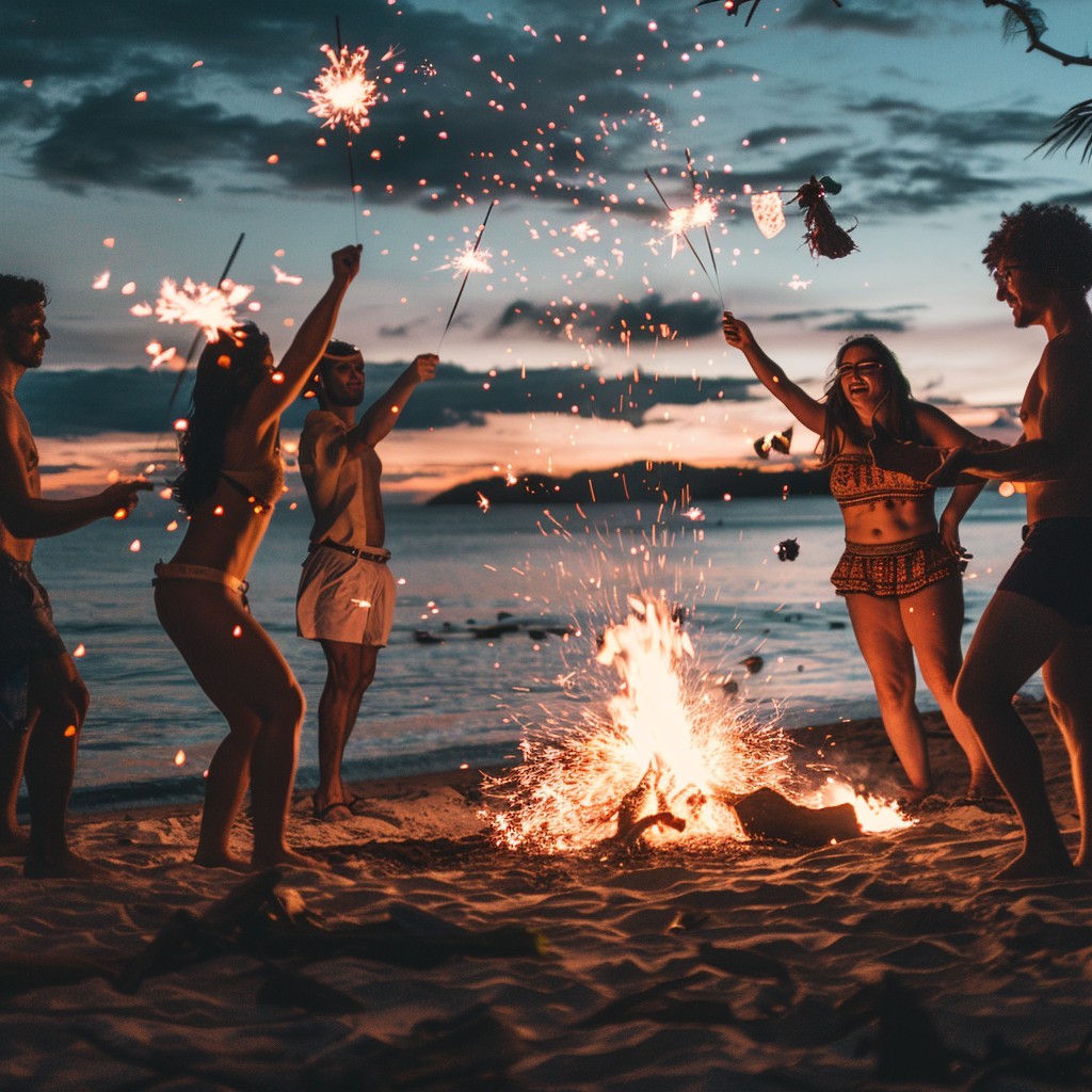 Free Beach Party Fun Image - Beach, Party, Friends | Download at StockCake